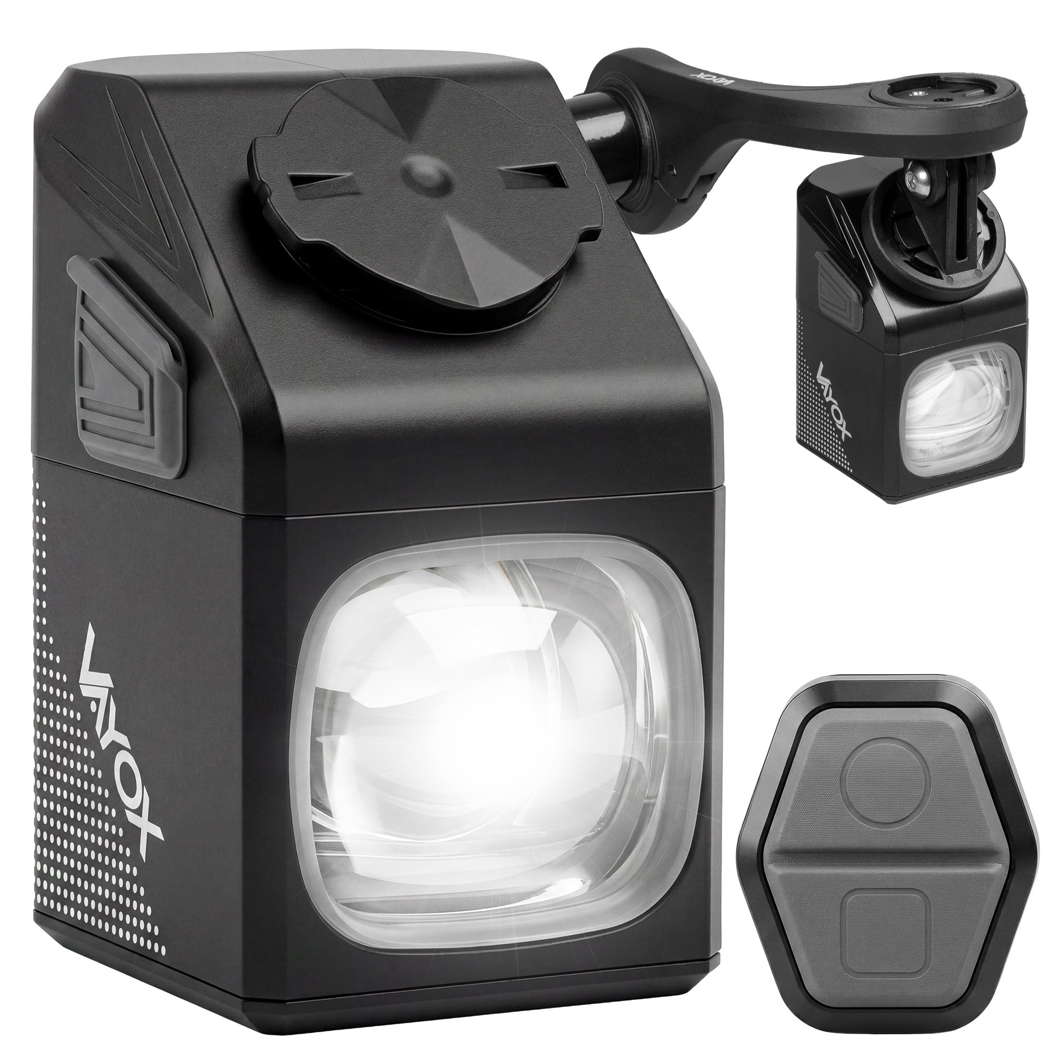 Фото - Велоліхтар VAYOX Lampka rowerowa  VAF1000PRO przednia, 1000lm, 5000mAh, z pilotem + Uchwyt VABH2 do nawigacji rowerowej i lampki 