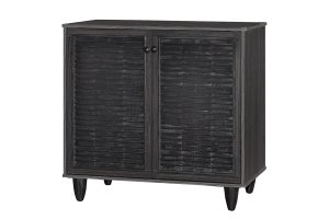 Mendler Scarpiera HWC-M37 In Rattano – 3 Ante Ribaltabili, 127x120x24 Cm, Legno Melaminico Effetto Rovere