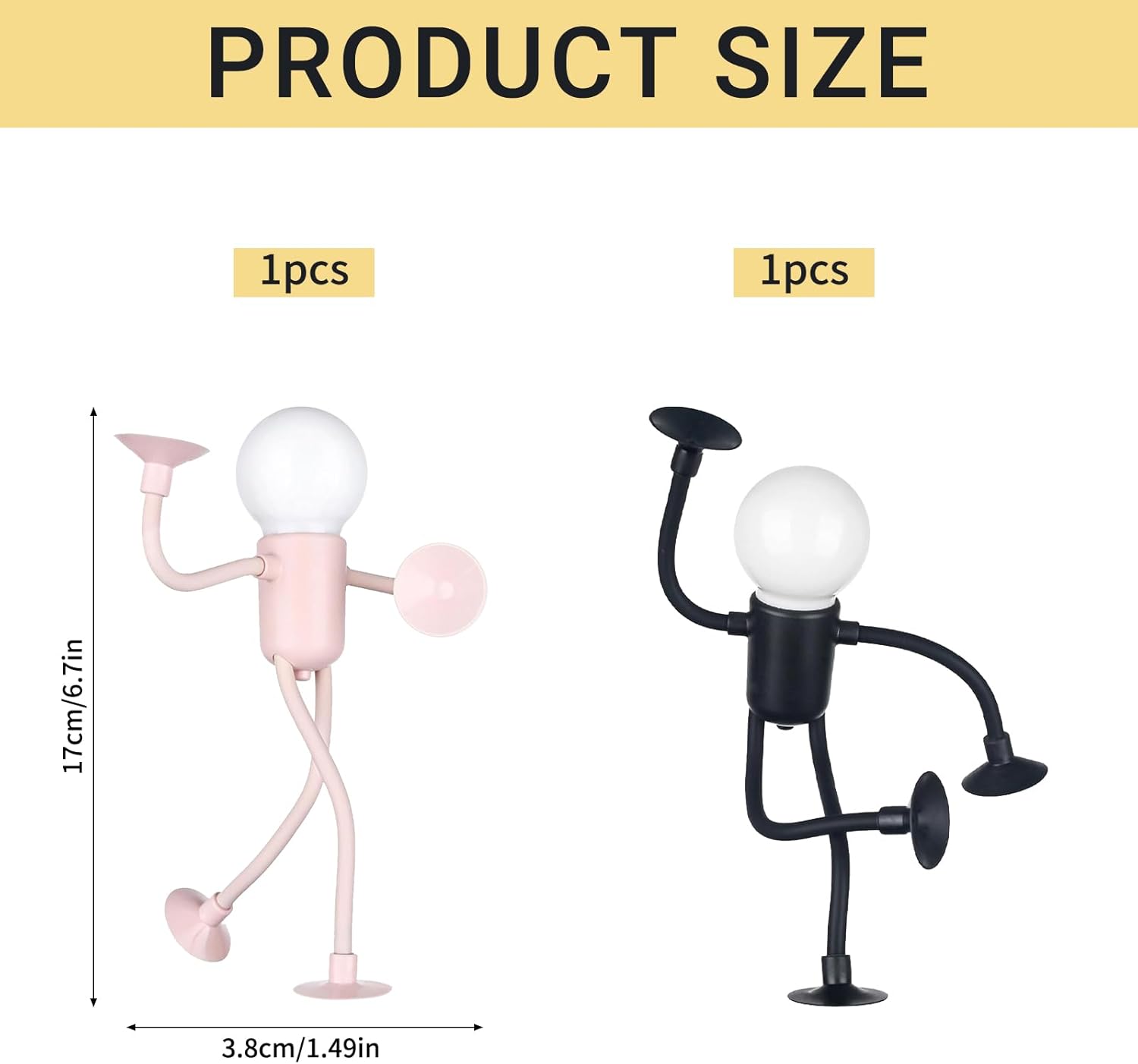 Lampka nocna dla dzieci, dwuczęściowy zestaw lampek nocnych LED, lampka nocna, lampka nocna do pokoju dziecięcego, różowo-czarna - 2