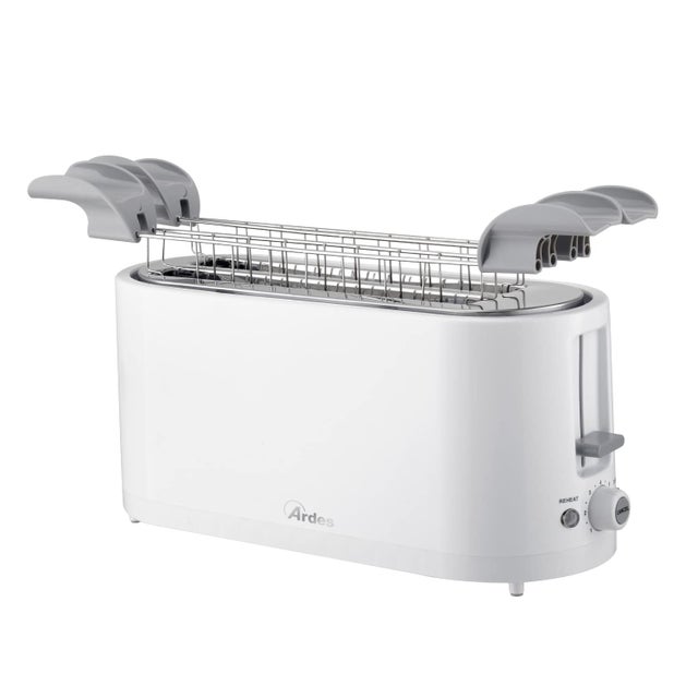 Rexzono Pinze lunghe in legno per toast, 25 cm, per tostapane, servire cibo, buffet, insalata, casa e ristoranti