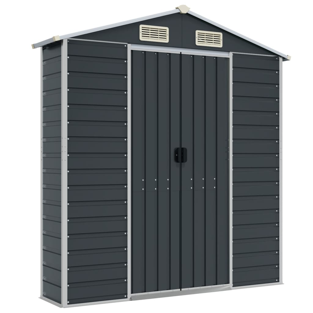 Maison Exclusive - Abri de jardin anthracite 191x555x198 cm acier galvanisé - 8