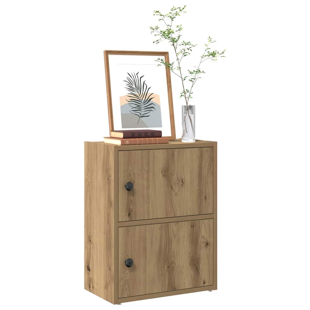 Bibliothèque pour Bureau en Bois Marron H. 52 x l. 40 x P. 24 cm - 2
