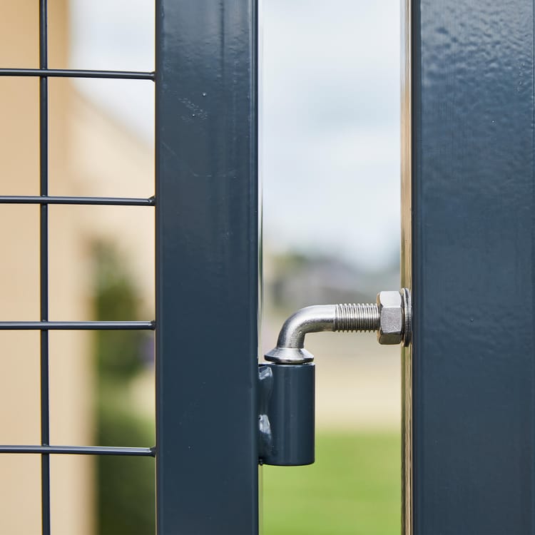 Portillon grillagé Garden+ gris, l.100 x H.125 cm - 4