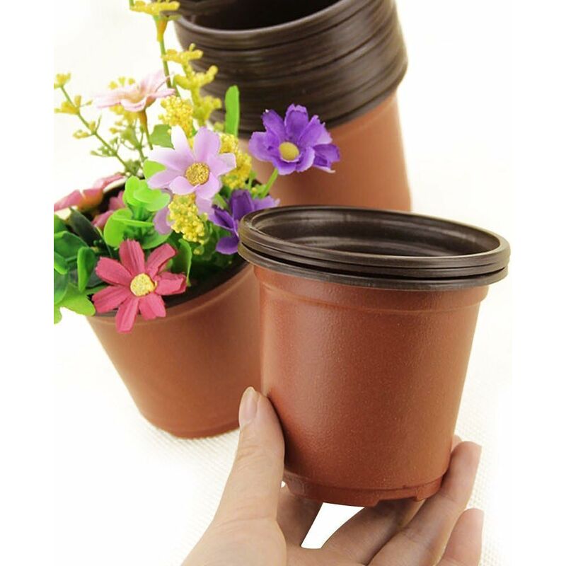 Lot de 100 Pots en Plastique pour semis et Plant, 10 cm - 5