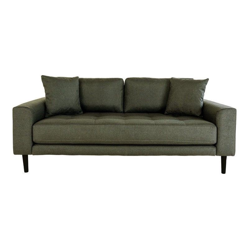 Lido sofa 2,5 osób 2 poduszkami zielony.
