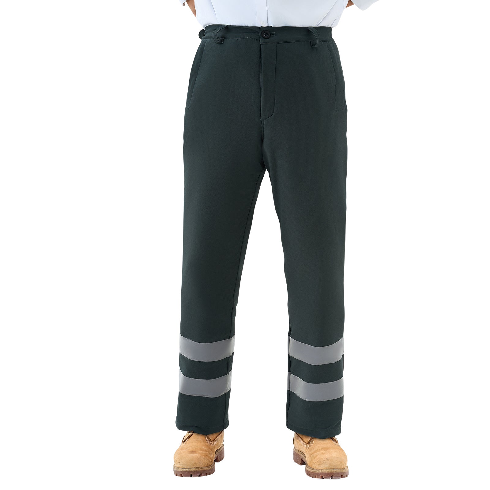 Chaps de tronçonneuse VEVOR classe A, pantalon 8 couches avec ceinture ajustable et poche, protection sécurité pour bûcherons et forestiers, taille M - 9