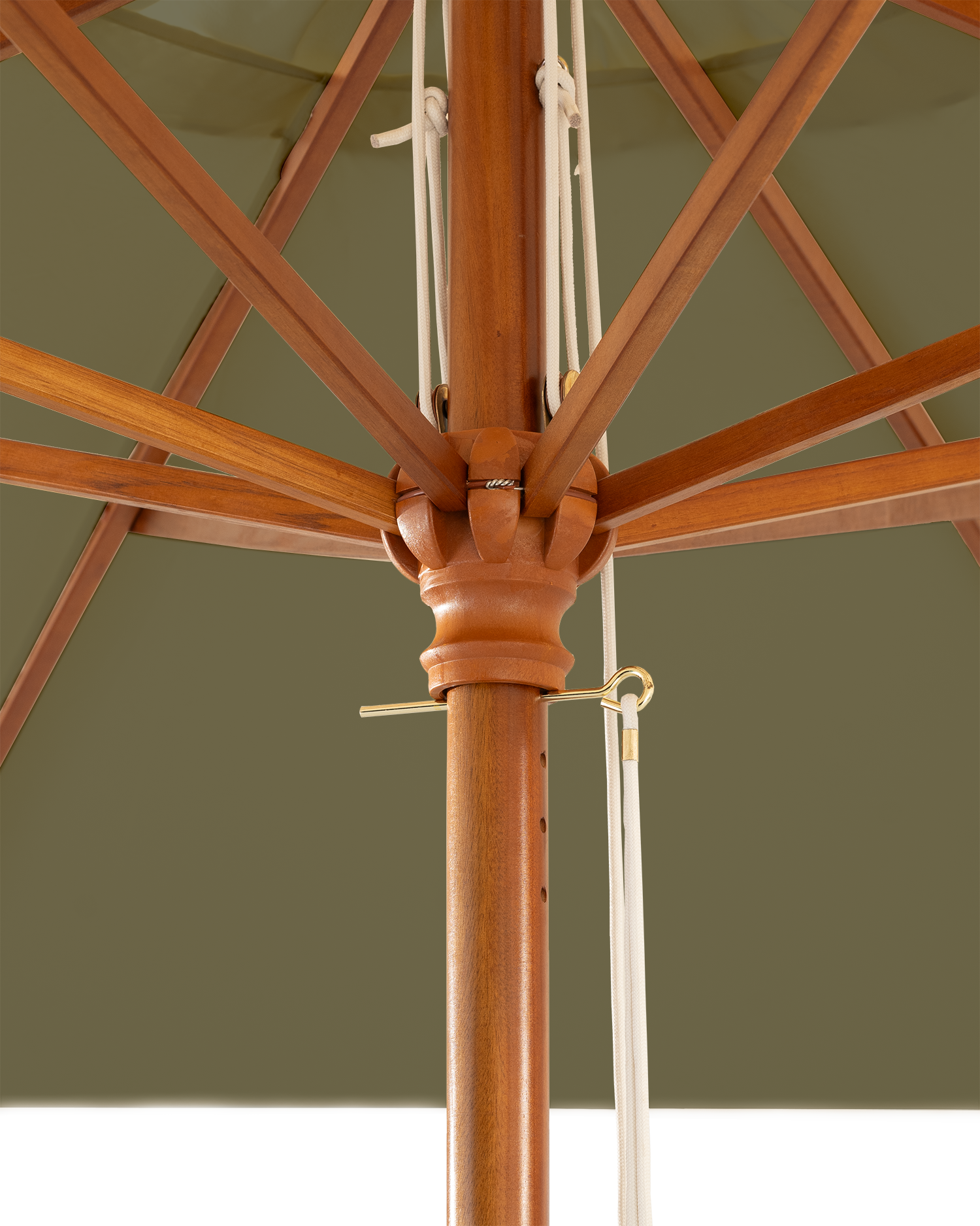 Toile pour parasol en polyester marron de 300x300 cm - 3