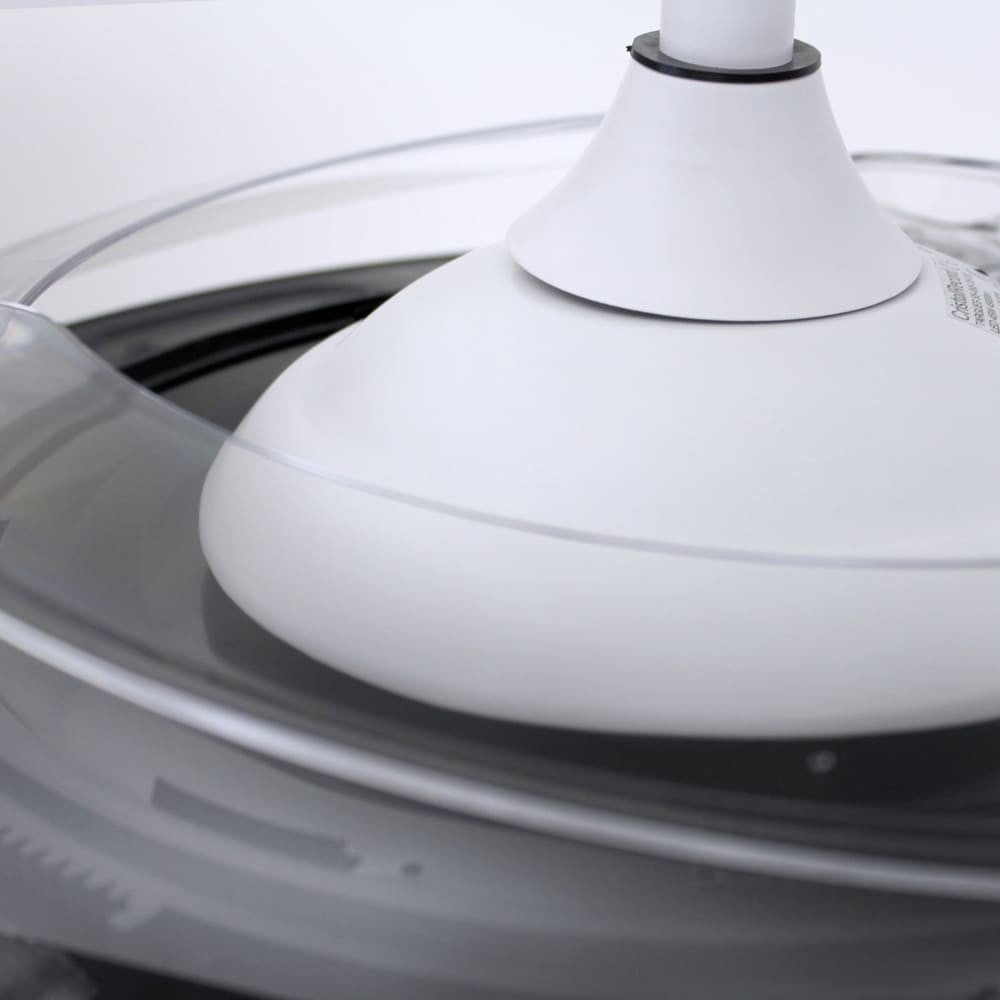 Ventilador de techo retráctil con luz LED 7 velocidades, función y modo noche, Wonderlamp Marevo blanco 106 cm motor DC silencioso con APP y mando - 9