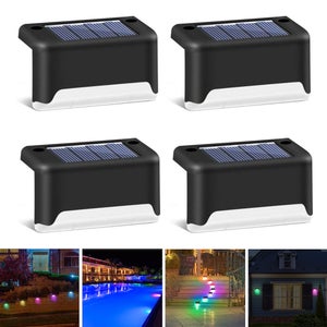 Luci Solari Da Giardino A LED 2 Pezzi - Lampade Da Parete/Recinzione Con 2 Modalità Di Luce - 5