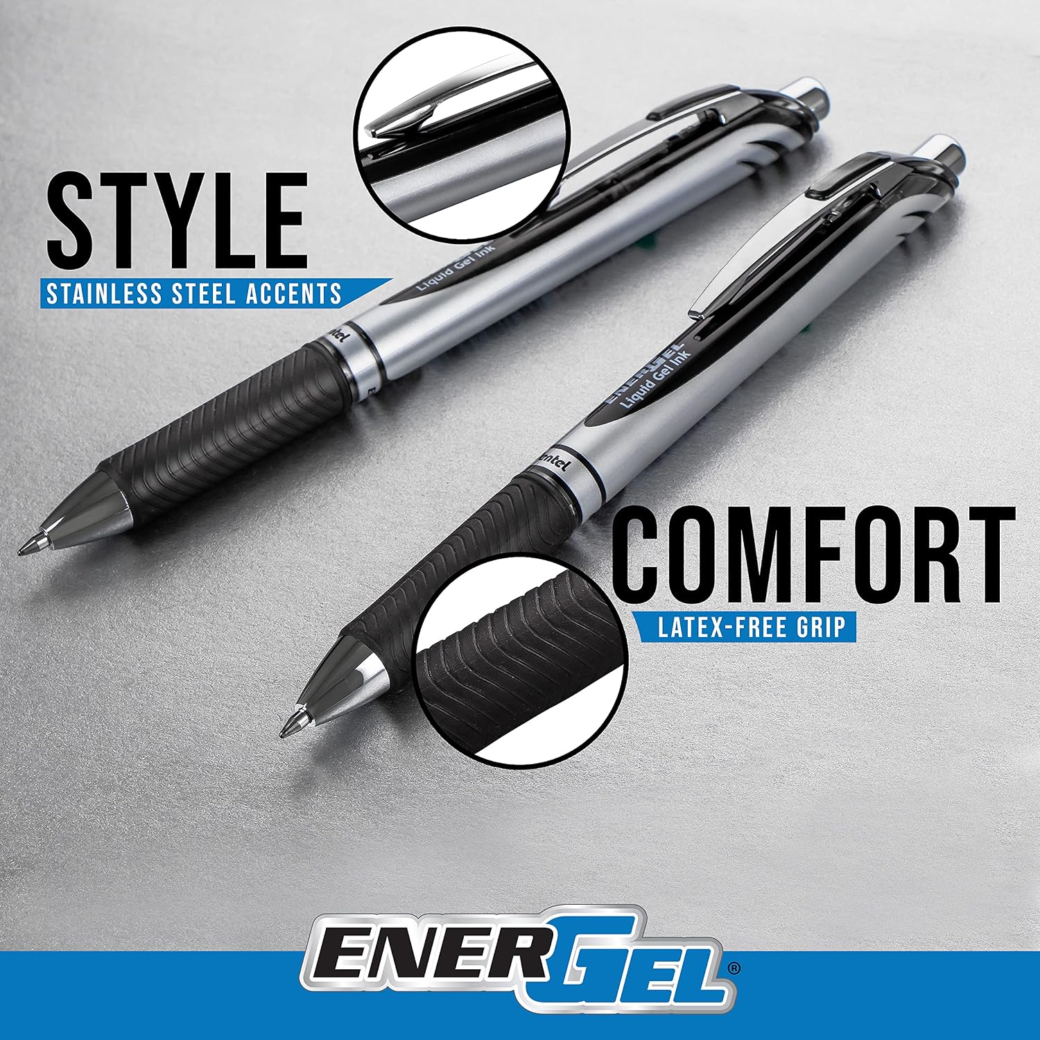 EnerGel RTX Retractable Liquid Gel Pen Medium Line 3/Pkg-Black | Leroy ...