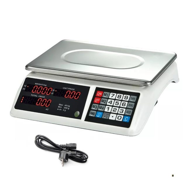 40kg Pesa Para Comida Bascula Balanza Comercial Para Pesar Fruta