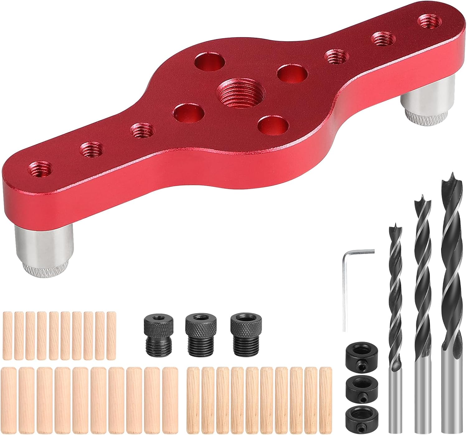 Gabarit De Perçage Vertical En Aluminium - Pour Trous De 6, 8 Et 10 Mm - Modèle B, Kit Pour Travail Du Bois - Neuf