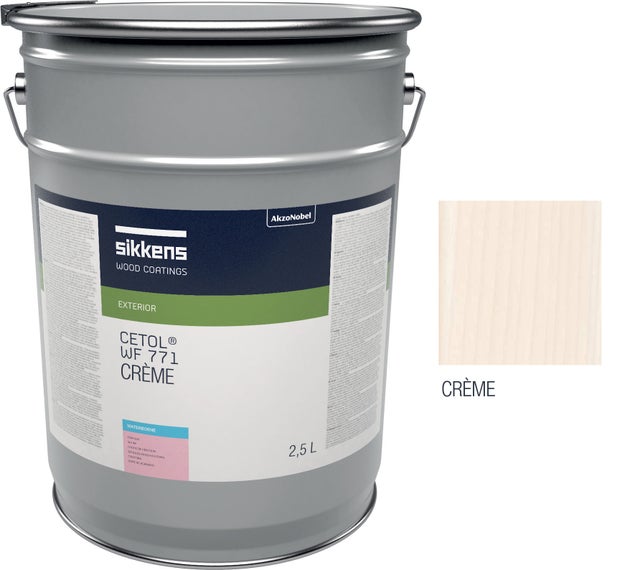 Saturador para madera exterior SIKKENS CETOL WF 771 – Protección y acabado – Mate – 2,5 L – Color Color Crema