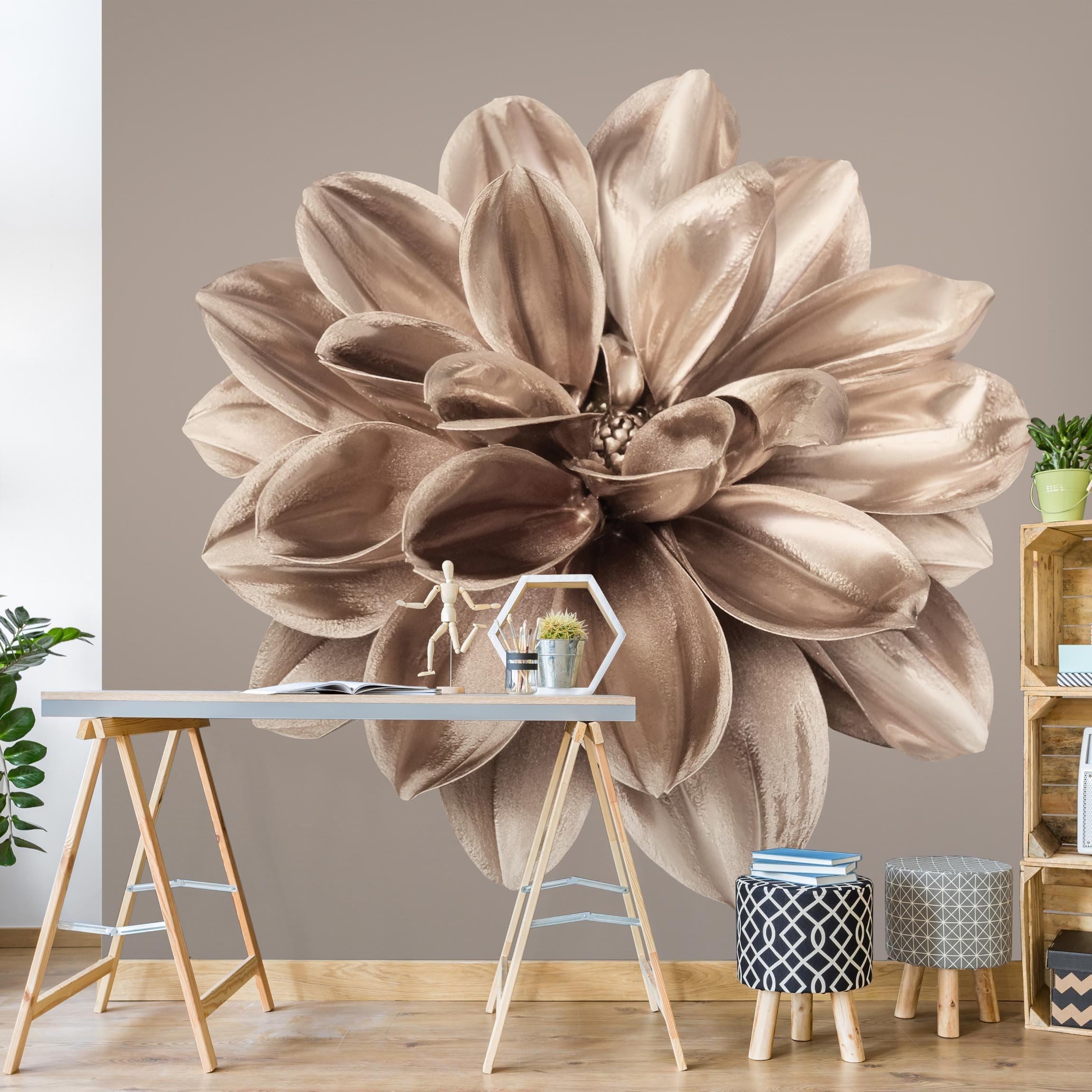 Papel pintado fotomural flores 324 - salón dormitorio cocina pasillo - tnt 288 x 288 cm smart