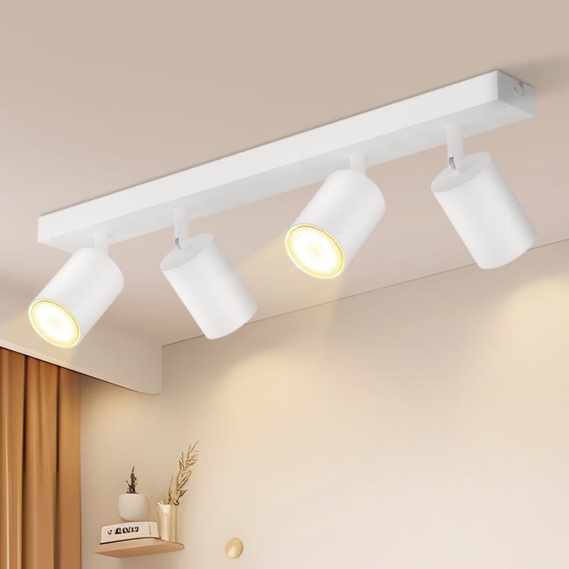 Nettlife Reflektorowa ścienny GU10, obrotowy 350°, przemysłowy, Spot LED do salonu i sypialni