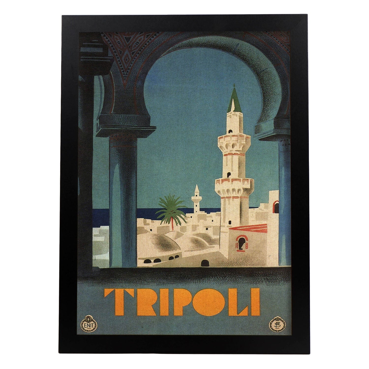 Poster Vintage Nacnic - Viaggi A Parigi E Italia - Stampa D'Epoca Formato A3 (29,7x42cm)