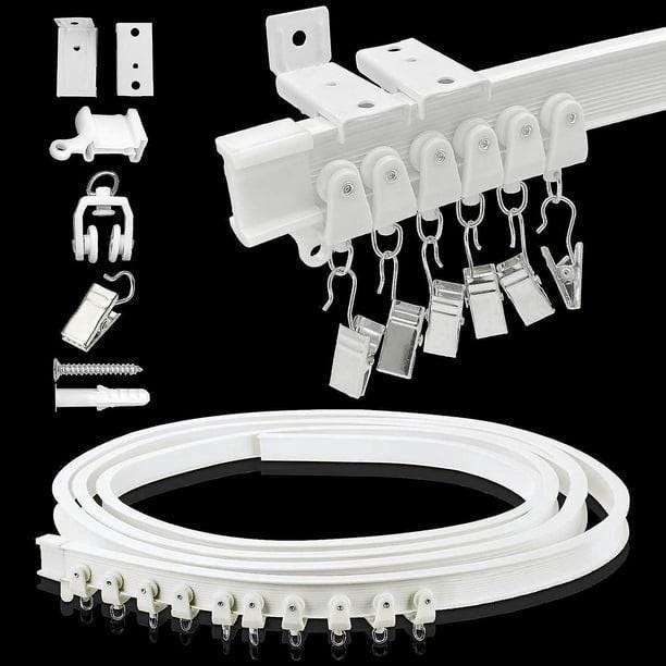 Binario Tenda Soffitto 1 2 3 4 5 6 7 8 9 10 M di binari per tende scorrevoli per soggiorno, montaggio a soffitto, binario per tende da doccia con Binario Tenda Soffitto 1 2 3 4 5 6 7 8 9 10 M di binari per tende scorrevoli per soggiorno, montaggio a soffitto, binario per tende da doccia con