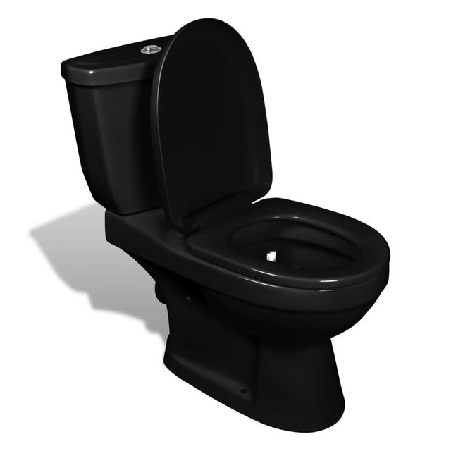 Maison Exclusive - Toilette avec réservoir Noir