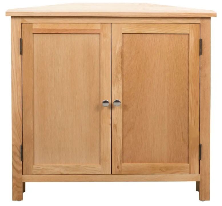Commode d'angle chêne massif clair Candice - 2