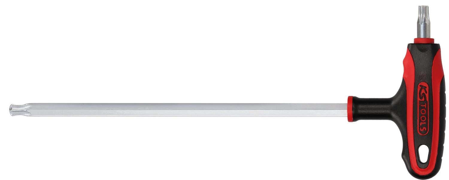 KS Tools 151.2406 Chiave Maschio Torx Piegata A Testa Sferica – Lunga, T40, Acciaio Speciale, Finitura Opaca