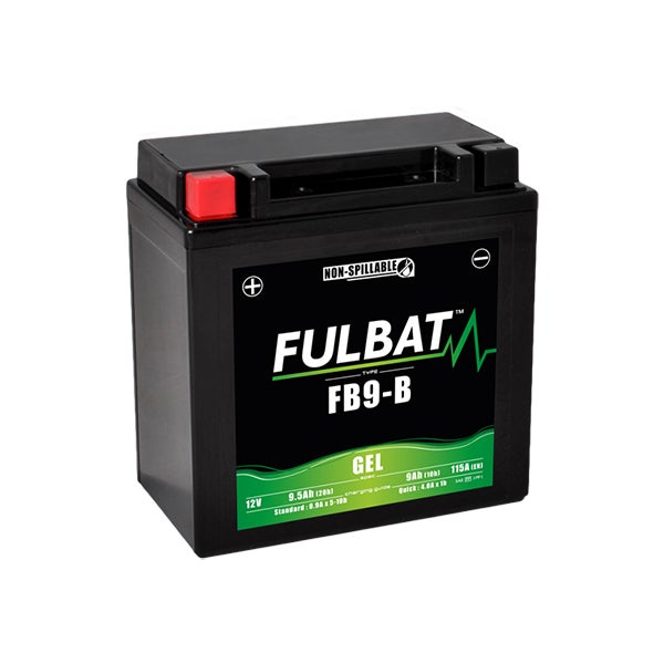 Fulbat - Batterie Moto Gel FB9-B/ YB9-B/ 12N9-4B-1 12V 9Ah | Leroy Merlin