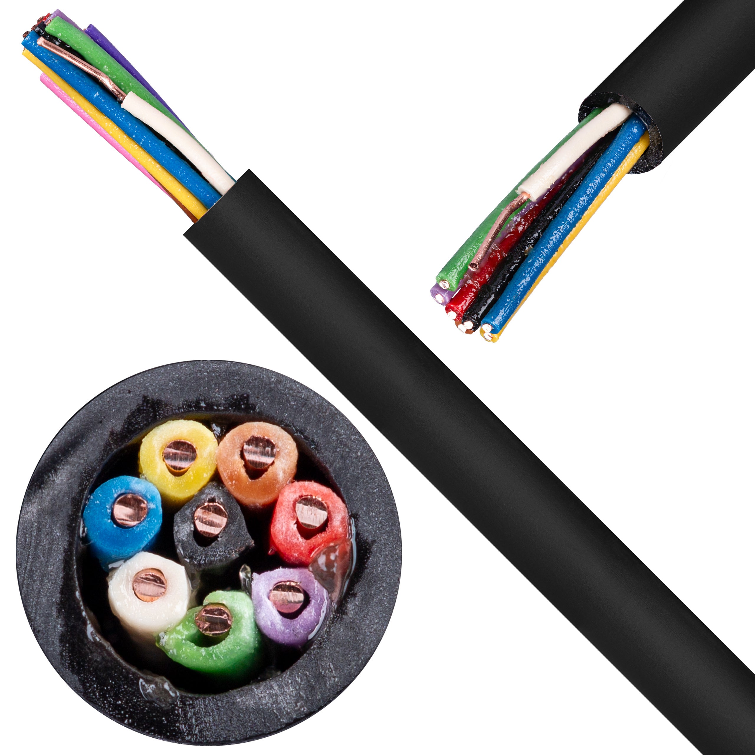 Kabel domofonowy alarm ZIEMNY żelowany YTDY 8 100m