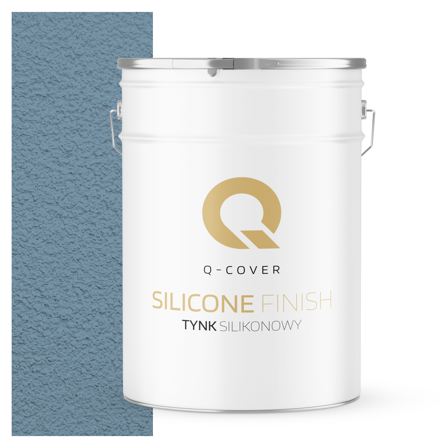 Tynk Silikonowy Elewacyjny Baranek 2.0mm Q-Cover Niebieski F126 25KG
