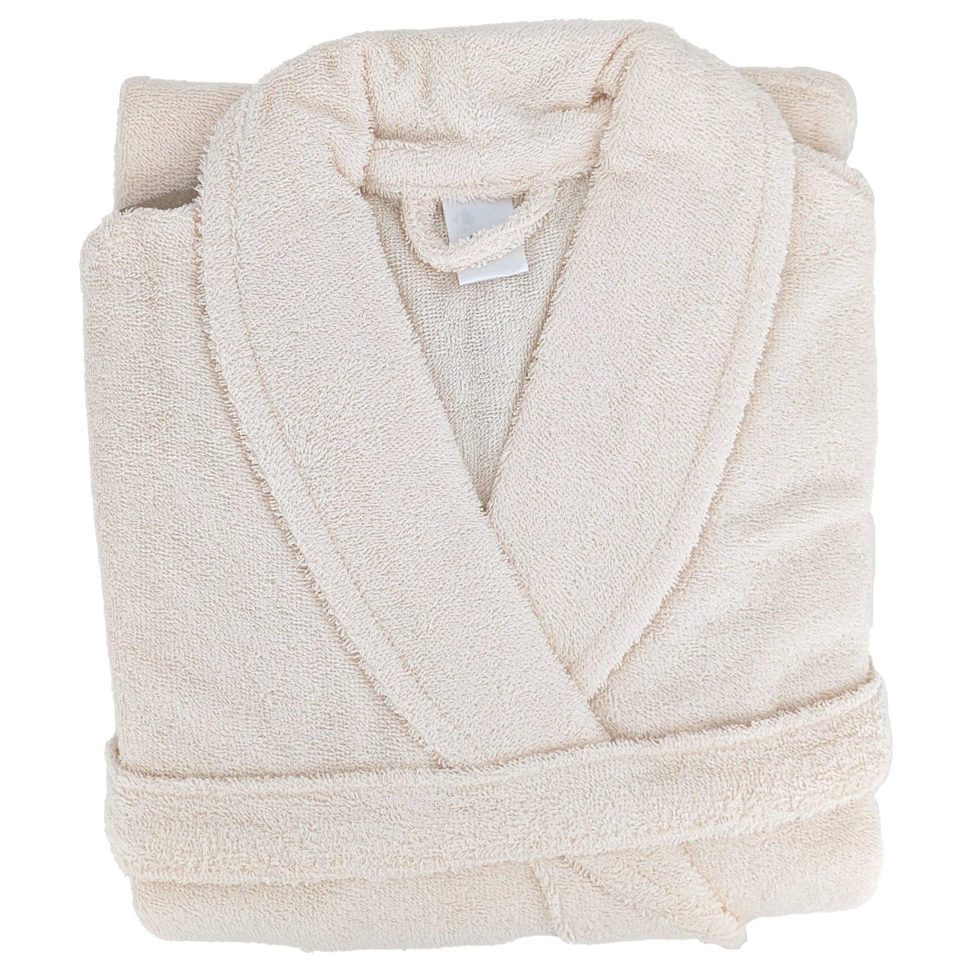 Peignoir col châle adulte ALPHA coton taille XL ivoire Leroy Merlin