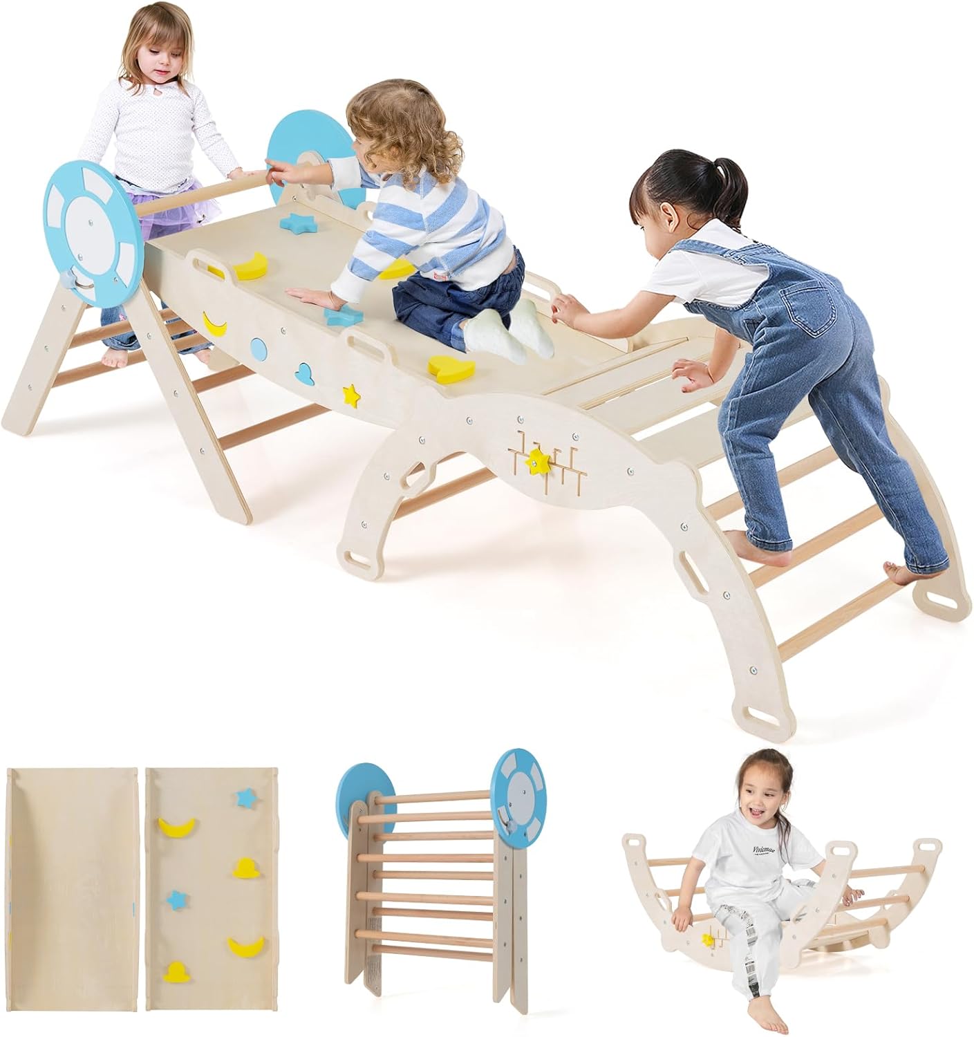 9 en 1 Triangle Escalade Montesorri pour Enfants 1 Ans+, Rampe, Corde&Échelle, Pont, Aire de Jeux Intérieur (Licorne|9 en 1,Violet) | Leroy Merlin 9 en 1 Triangle Escalade Montesorri pour Enfants 1 Ans+, Rampe, Corde&Échelle, Pont, Aire de Jeux Intérieur (Licorne|9 en 1,Violet) | Leroy Merlin