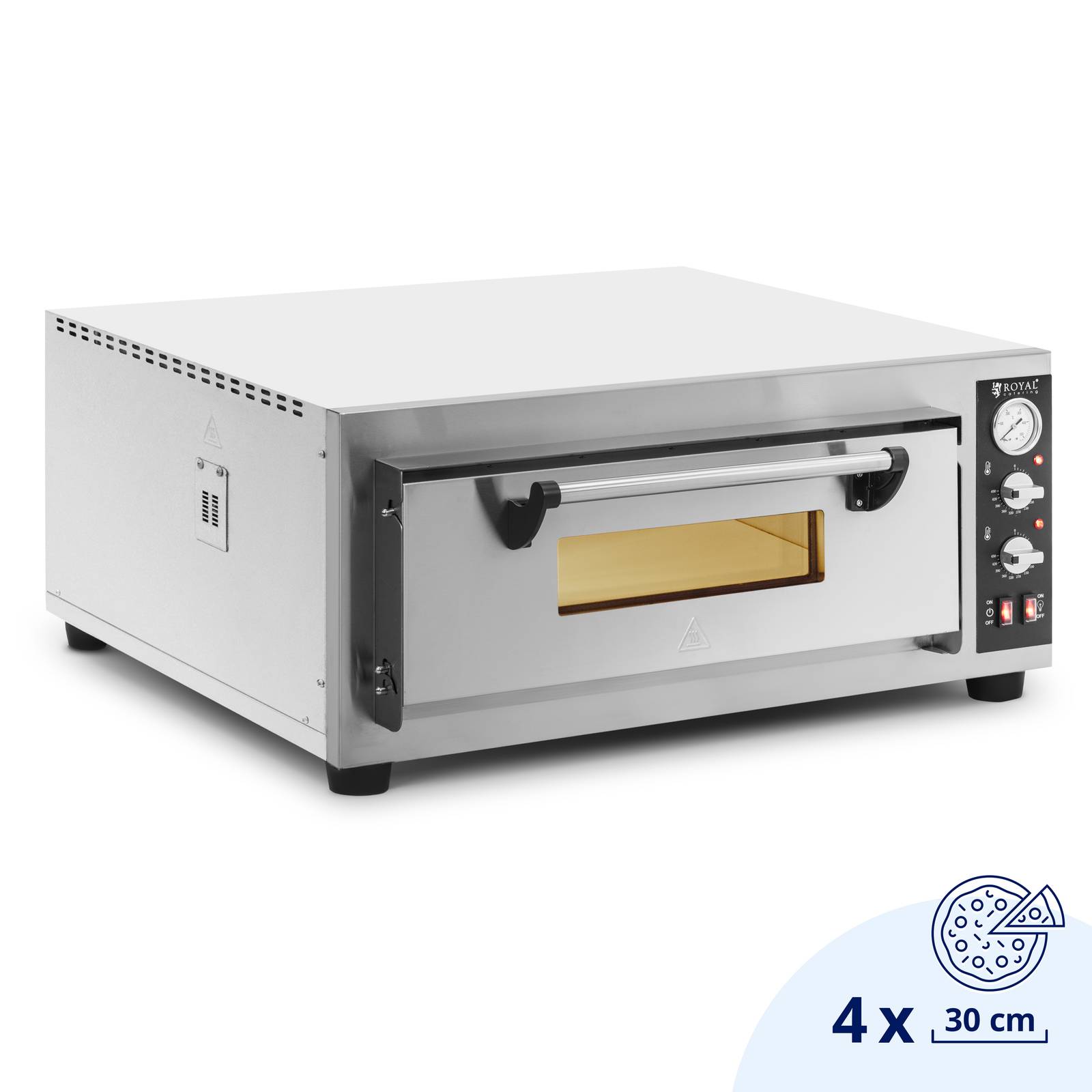 Forno Per Pizza Elettrico Professionale Royal Catering - 1 Comparto, Acciaio Inox - Foto 10