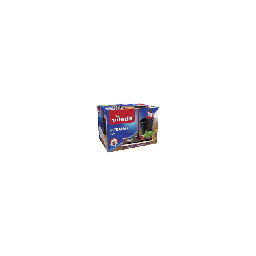 Vileda Ultramax Care Set Completo Lavapavimenti | Per Parquet E Laminato | Secchio Con PowerPress E Mocio In Microfibra Riciclata - 4