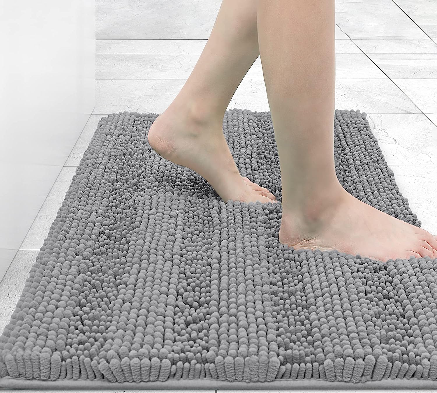 Tapis De Bain Antidérapant Ultra Doux En Microfibre Super Épaisse