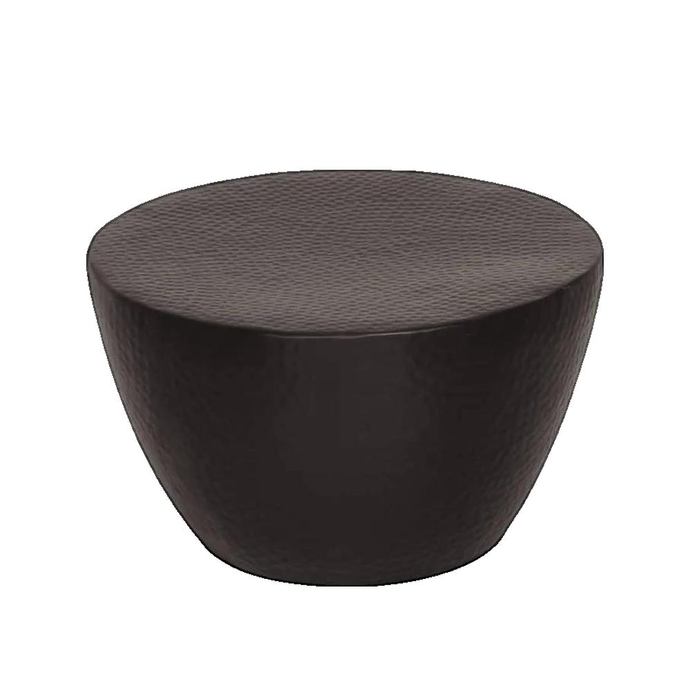 Stolik VidaXL z Młotkowanego Aluminium Czarny 50x30 cm Nowoczesny Design