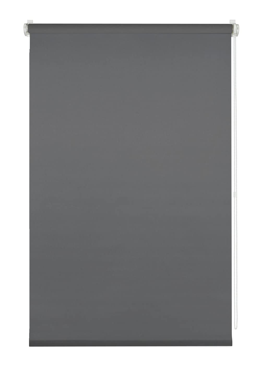 Deco Company, Tenda A Rullo Doppia A Incastro, Con Catenella Laterale E Installabile Senza Forare Bande Trasparenti E Opache Materiale Di Montaggio Incluso Poliestere Antracite 45 X 150 Cm 51906435