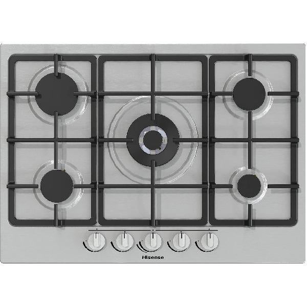 Hisense Placa De Cocina Gm773xf Acero Inoxidable Empotrada Gas 5 Quemador(Es) Acero Inoxidable, Leroy Merlin