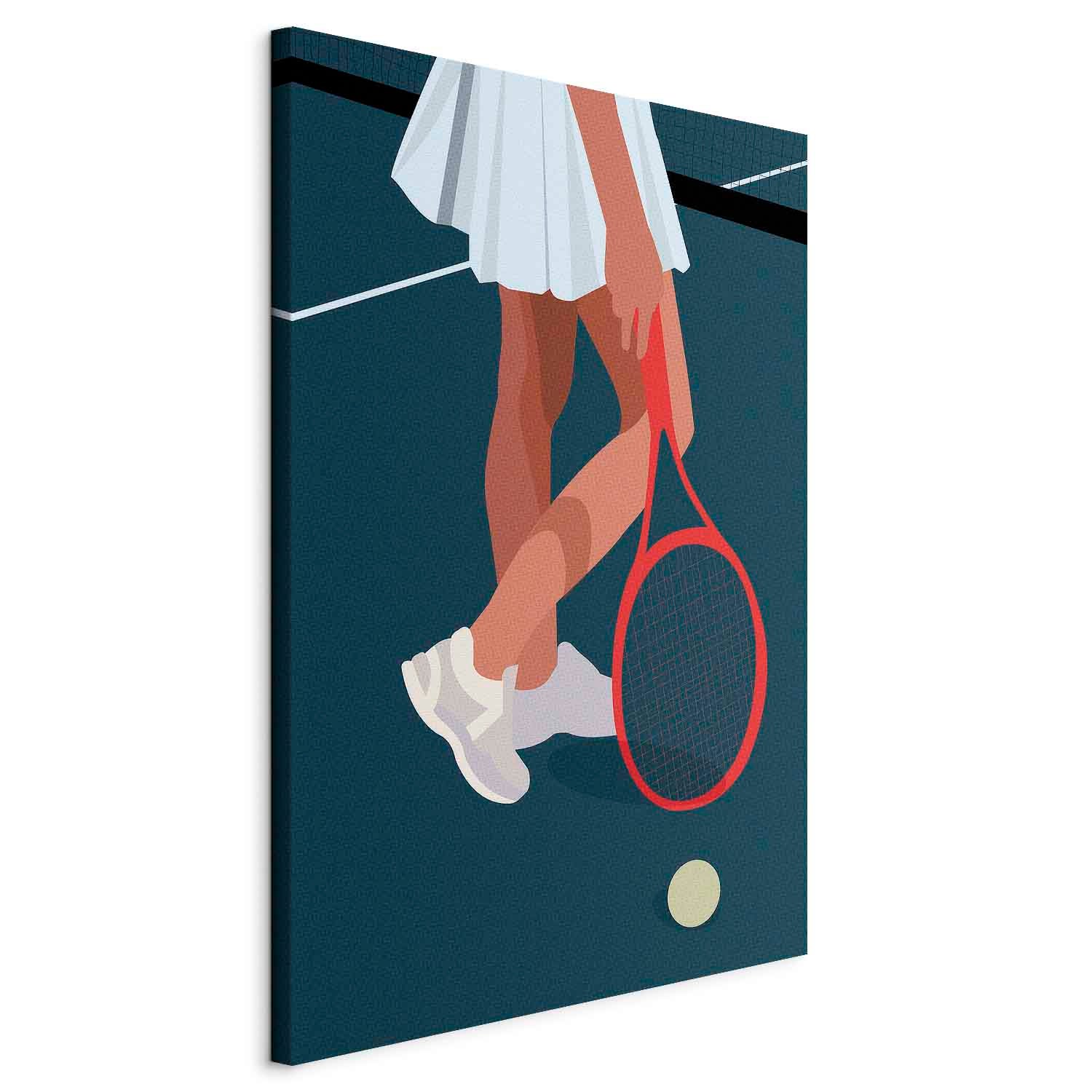 Plaque Décorative Murale Sur L'histoire Du Tennis - Cadre Légèrement Endommagé - Occasion