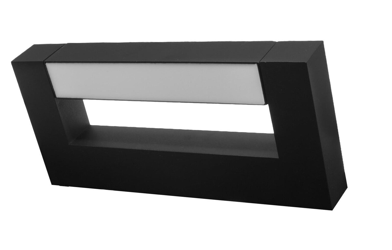 Kinkiet ścienny Aster czarno-biały LED 8W 4200K 560lm nad lustro wym: 4 x 30 x 14 cm aluminium IP54 IdeaLED