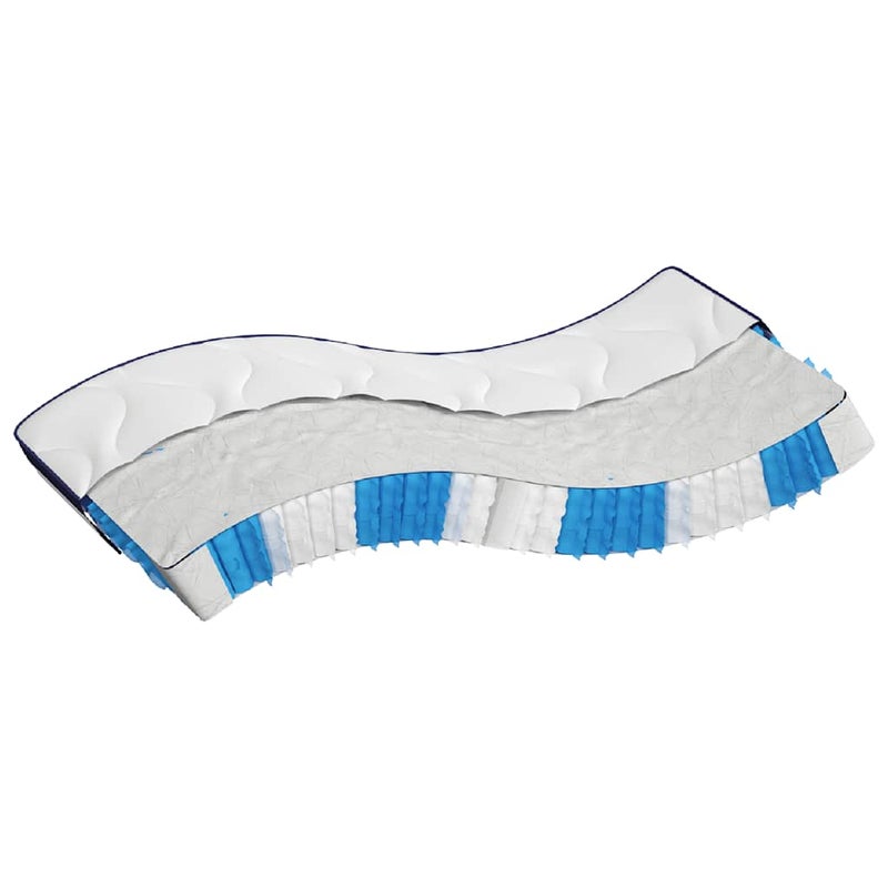 Materac kieszeniowy, średnia twardość, 140x190 cm vidaXL