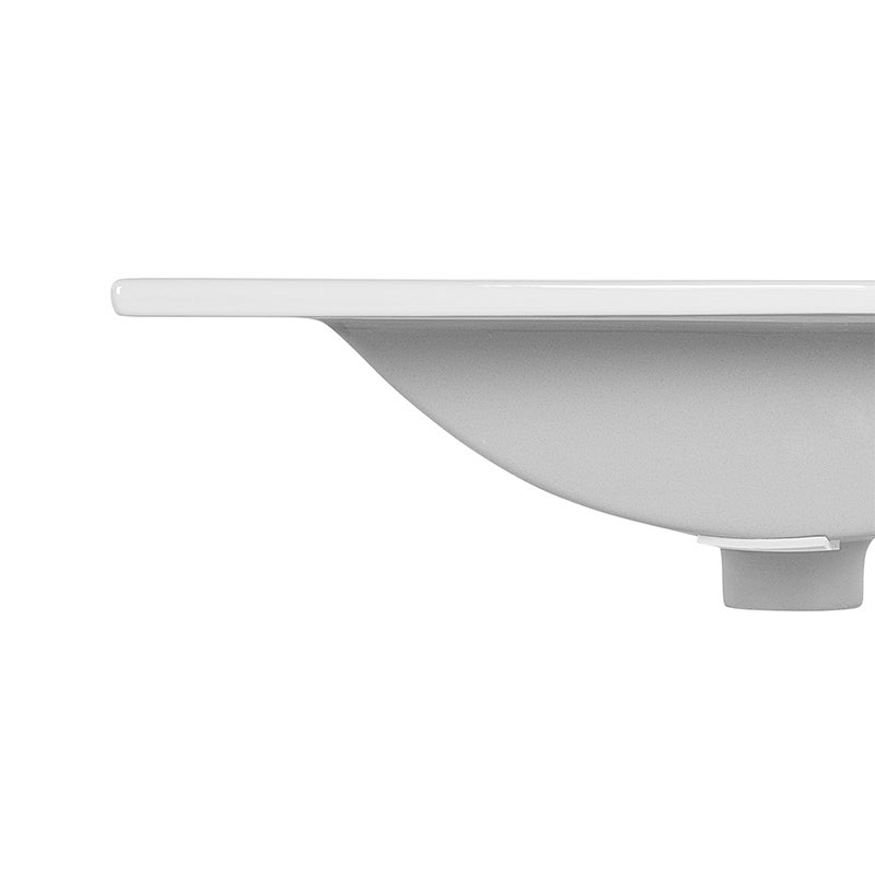 Vasque encastrable blanche céramique 60cm LAVA - 4