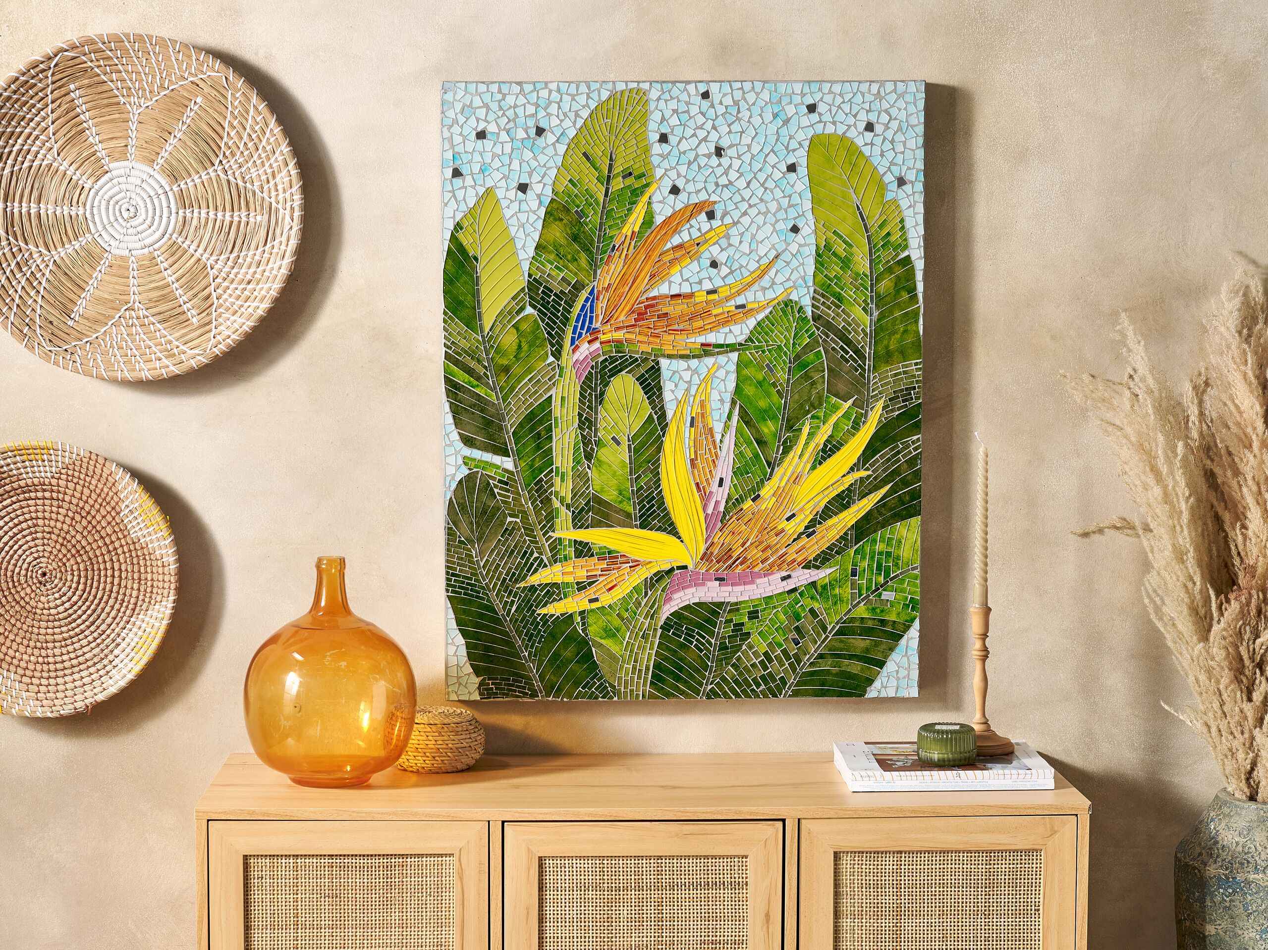 Décoration murale multicolore 70 x 90 cm MERANGIN | Leroy Merlin