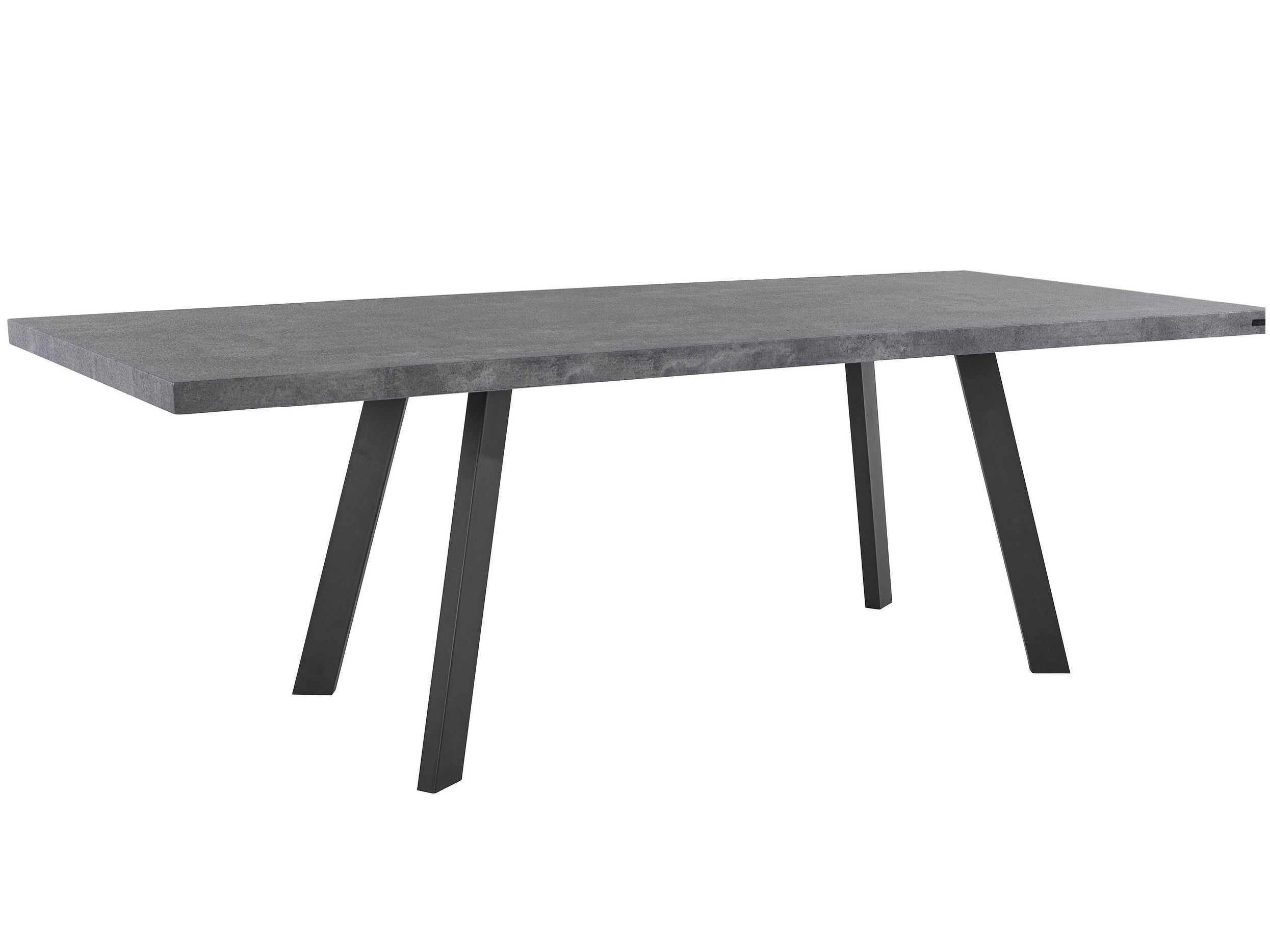 Table à manger en effet béton noir 8 personnes L160 | Leroy Merlin