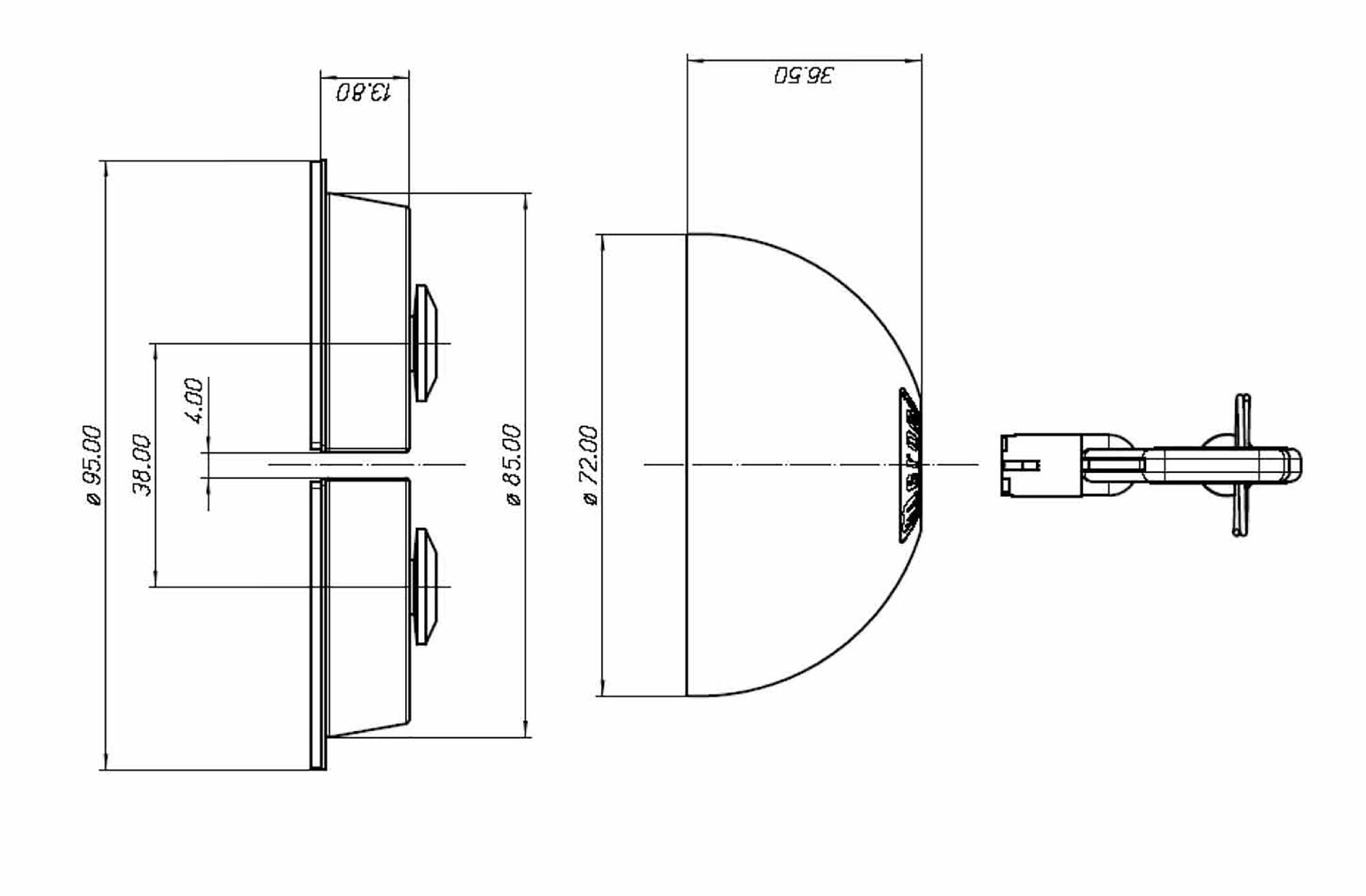 Zamek zabezpieczający do furgonetki UFO - 2