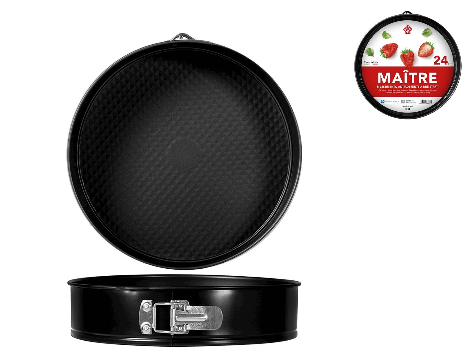 Cacerola Antiadherente De 24 Cm Con 2 Asas - Ideal Para Cocina Diaria, Apta Para Vitrocerámica