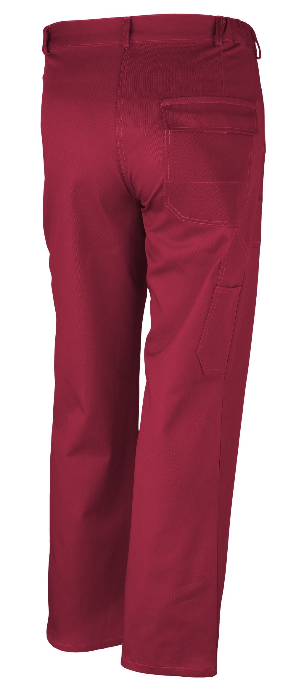 Qualitex - favorite pantalon de travail en coton facile d'entretien - rouge - size 60 - Unisex - pantalon d'atelier résistant à l'usure avec 4 poche - 2