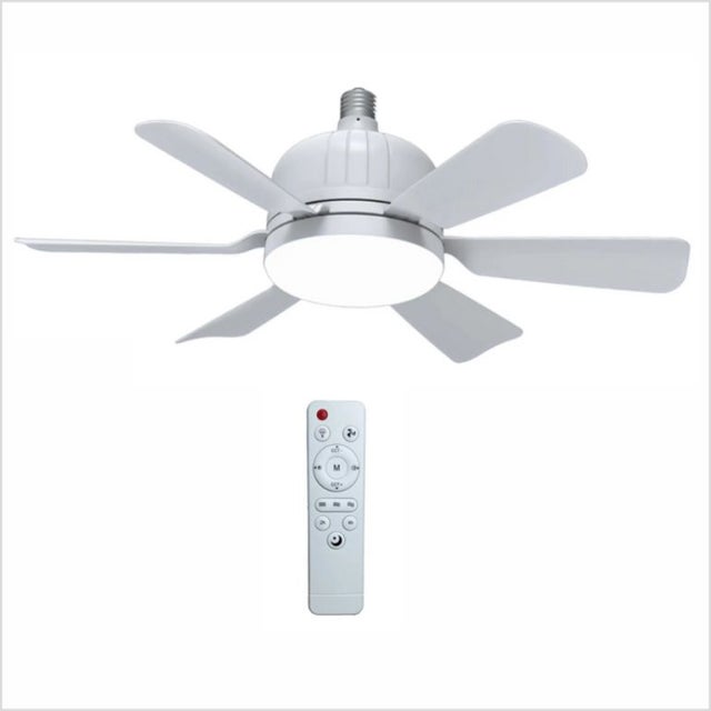 Mini Ventilateur de plafond avec lumière DC silencieux télécommande BLANC Ø 46cm tonalité lumineuse réglable dimmable