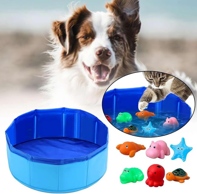 Yaheetech Piscine pour Chien Pliable Baignoire Bassin de Baignade Portable Bain pour Chien/Chat Animal Extérieur Antidérapant avec Patchs de réparation et Brosse Yaheetech Piscine pour Chien Pliable Baignoire Bassin de Baignade Portable Bain pour Chien/Chat Animal Extérieur Antidérapant avec Patchs de réparation et Brosse
