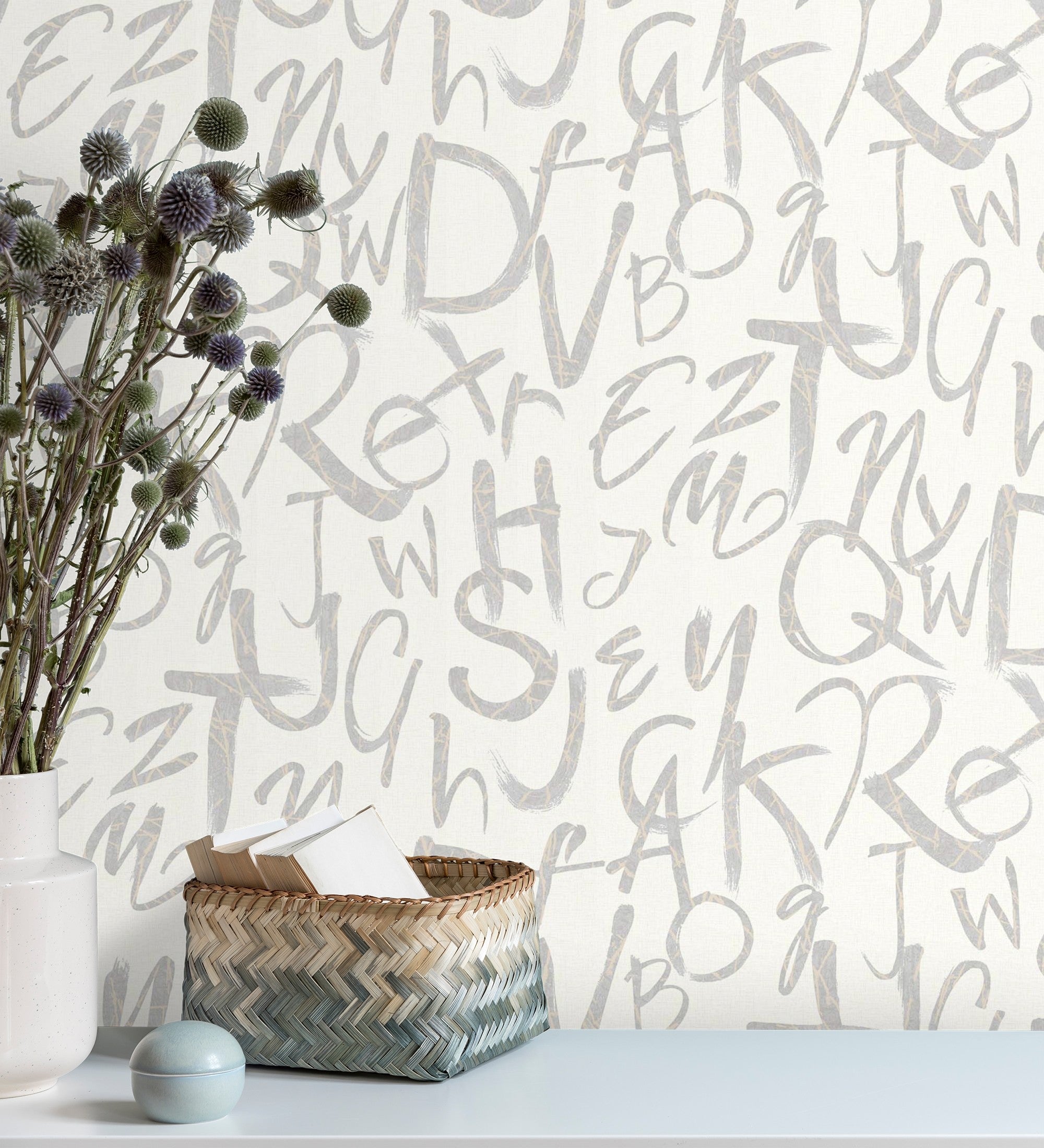 Papel Pintado Letras