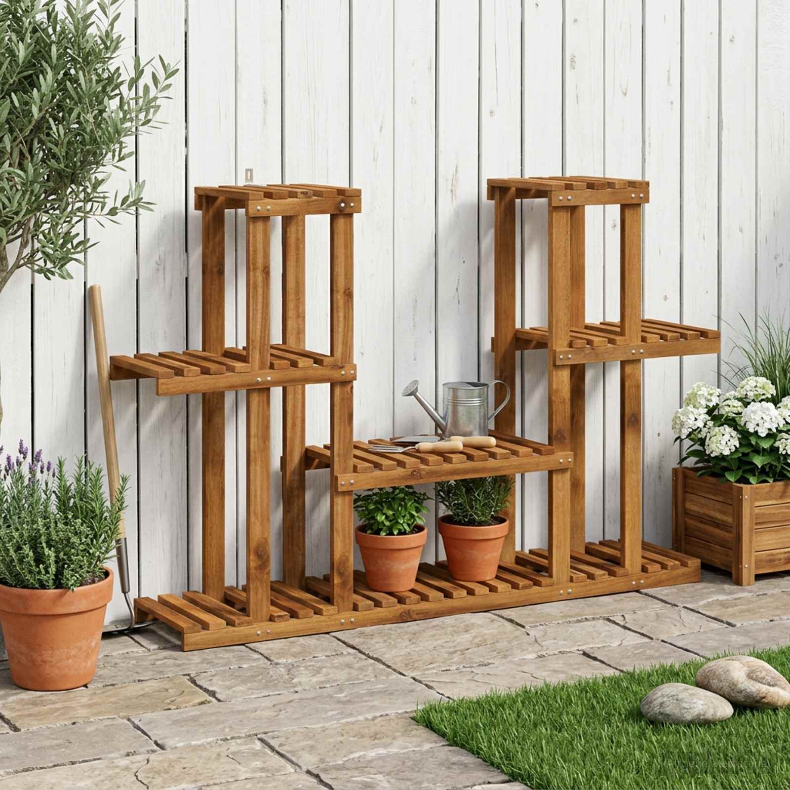 Support de plante, naturel, pour le jardin, 123 × 25 × 78,5 cm | Leroy ...