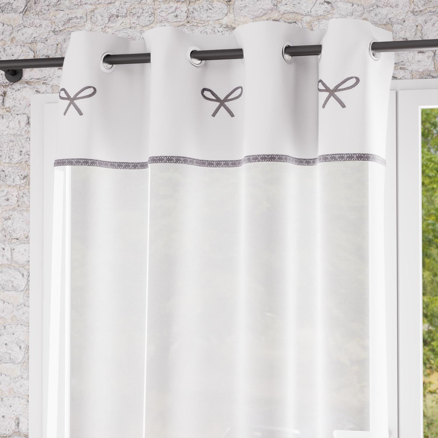 Voile à Oeillets Brodé En Coton 135x250 Cm Emilie Blanc Par Soleil D Ocre Leroy Merlin Voile à Oeillets Brodé En Coton 135x250 Cm Emilie Blanc Par Soleil D Ocre Leroy Merlin
