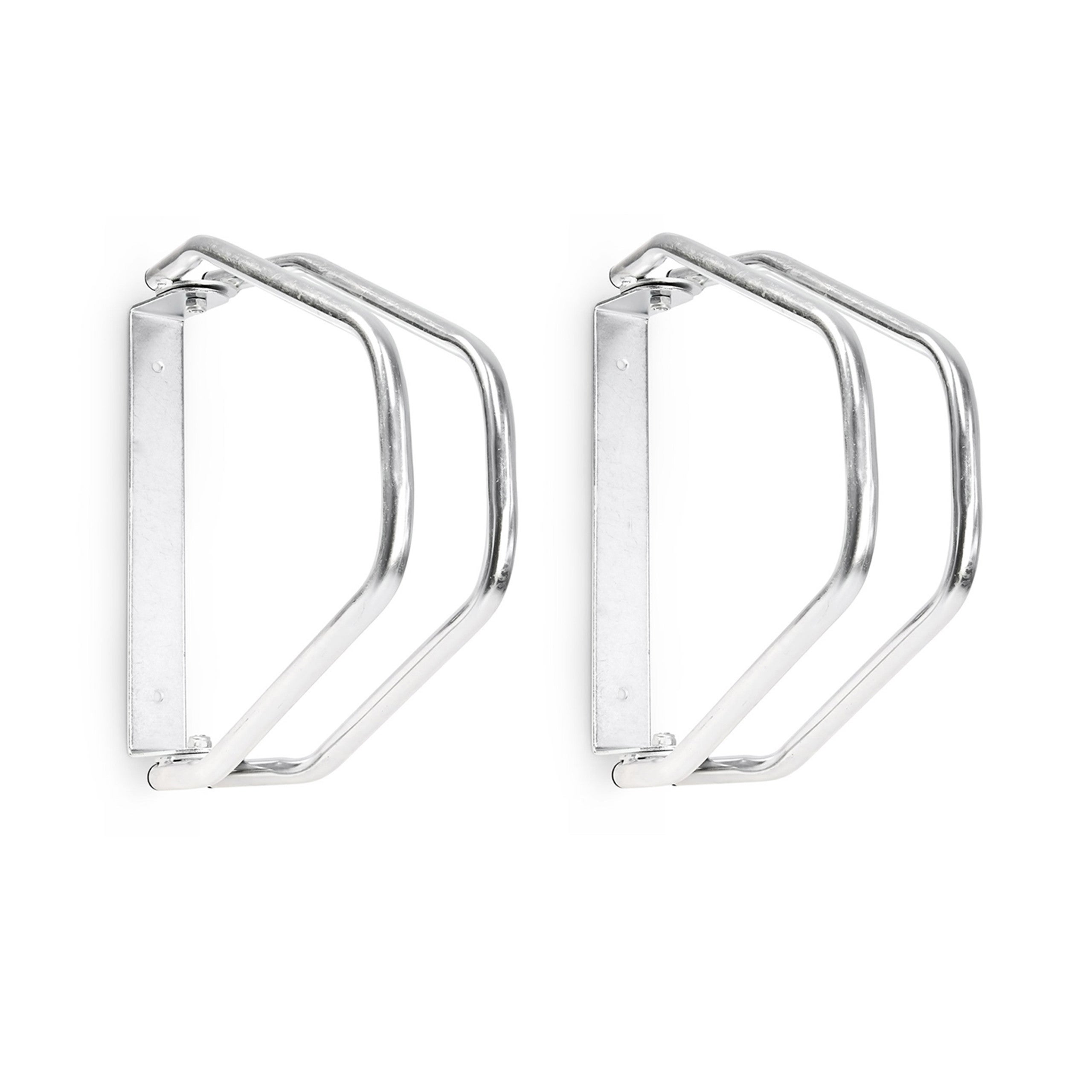 Lot De 3 Râteliers Vélo Relaxdays - Support Mural Inclinable Argent - Pour Garage Ou Cave